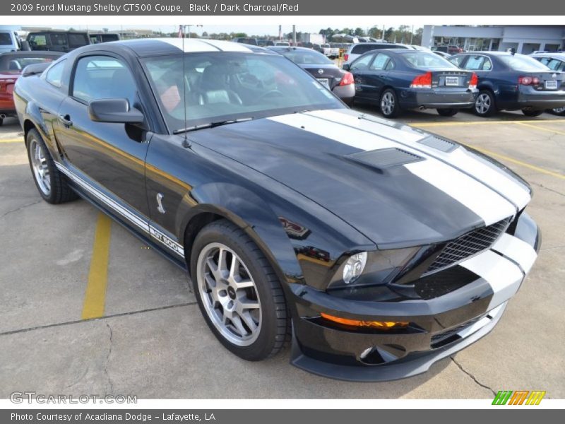 Black / Dark Charcoal/Red 2009 Ford Mustang Shelby GT500 Coupe