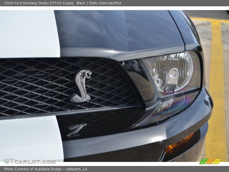 Black / Dark Charcoal/Red 2009 Ford Mustang Shelby GT500 Coupe