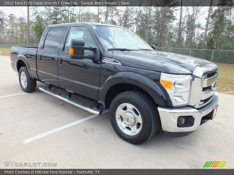 Tuxedo Black Metallic / Steel 2012 Ford F250 Super Duty XLT Crew Cab