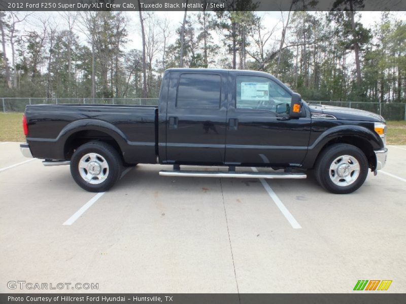 Tuxedo Black Metallic / Steel 2012 Ford F250 Super Duty XLT Crew Cab