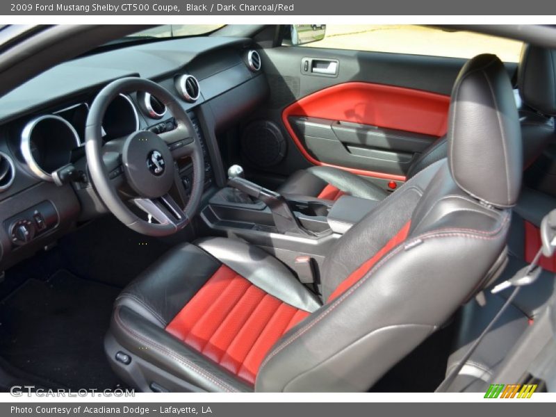 Black / Dark Charcoal/Red 2009 Ford Mustang Shelby GT500 Coupe