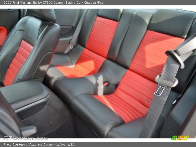 Black / Dark Charcoal/Red 2009 Ford Mustang Shelby GT500 Coupe
