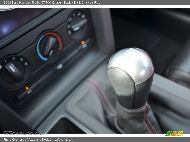 Black / Dark Charcoal/Red 2009 Ford Mustang Shelby GT500 Coupe