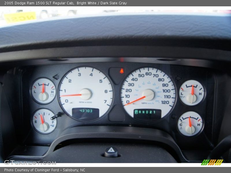  2005 Ram 1500 SLT Regular Cab SLT Regular Cab Gauges