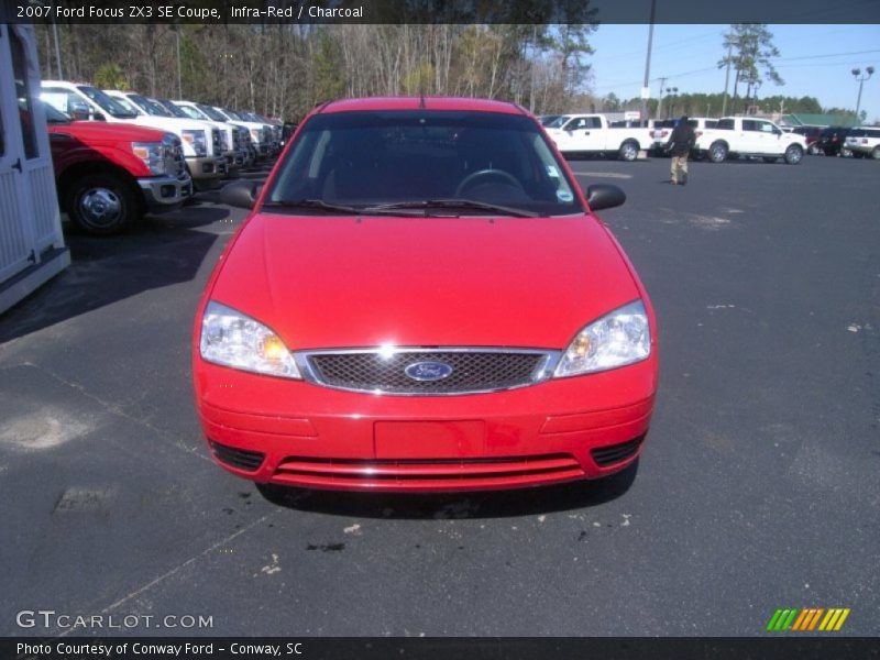 Infra-Red / Charcoal 2007 Ford Focus ZX3 SE Coupe