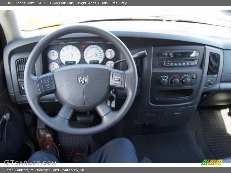 Bright White / Dark Slate Gray 2005 Dodge Ram 1500 SLT Regular Cab