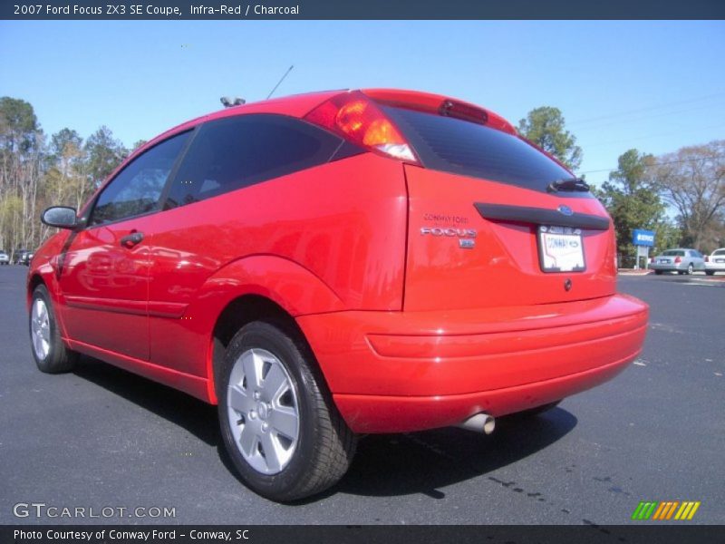 Infra-Red / Charcoal 2007 Ford Focus ZX3 SE Coupe