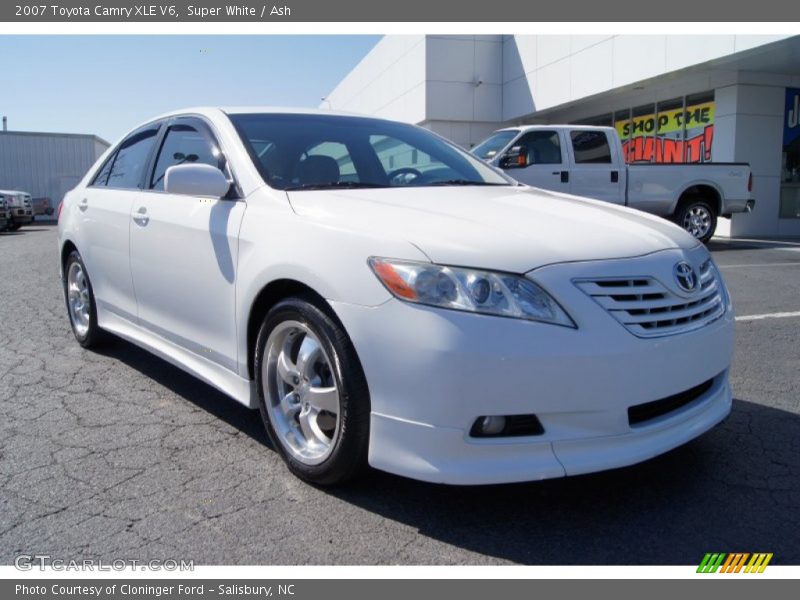 Super White / Ash 2007 Toyota Camry XLE V6