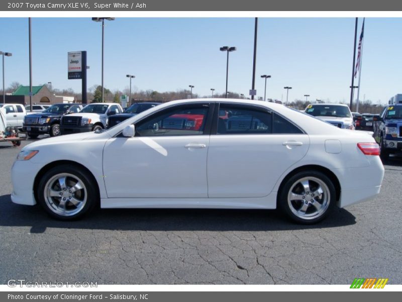 Super White / Ash 2007 Toyota Camry XLE V6