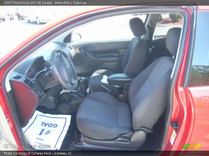 Infra-Red / Charcoal 2007 Ford Focus ZX3 SE Coupe