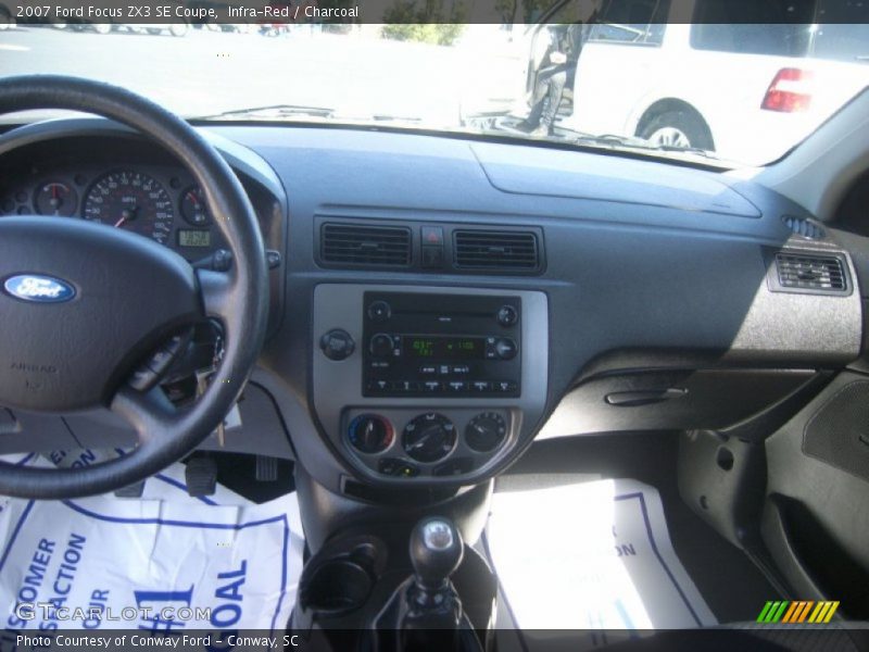Infra-Red / Charcoal 2007 Ford Focus ZX3 SE Coupe