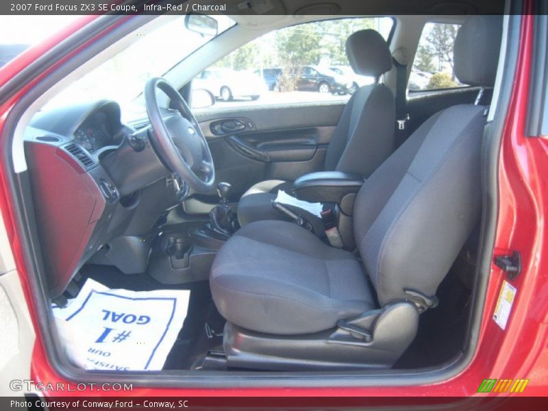 Infra-Red / Charcoal 2007 Ford Focus ZX3 SE Coupe