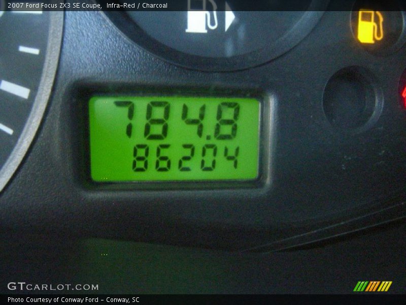 Infra-Red / Charcoal 2007 Ford Focus ZX3 SE Coupe