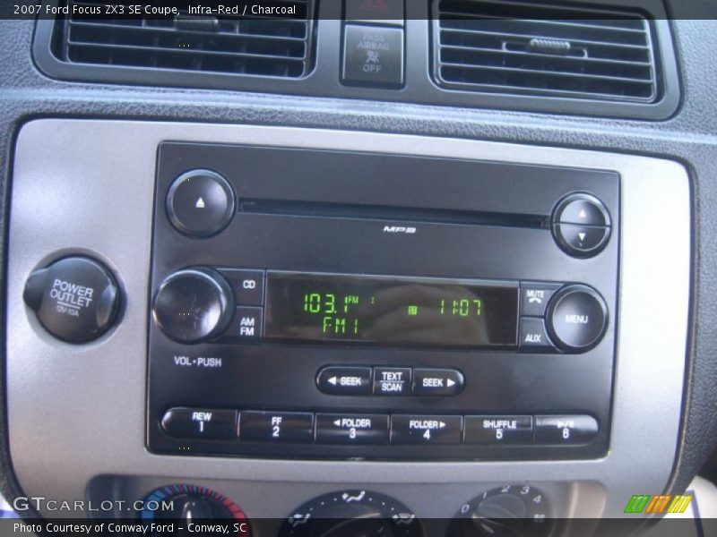 Audio System of 2007 Focus ZX3 SE Coupe