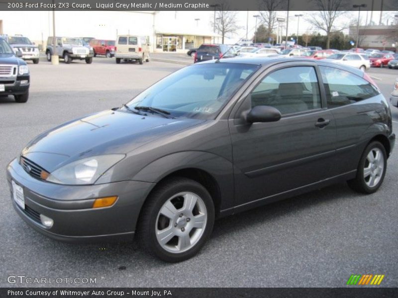 Liquid Grey Metallic / Medium Graphite 2003 Ford Focus ZX3 Coupe