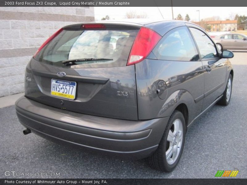 Liquid Grey Metallic / Medium Graphite 2003 Ford Focus ZX3 Coupe