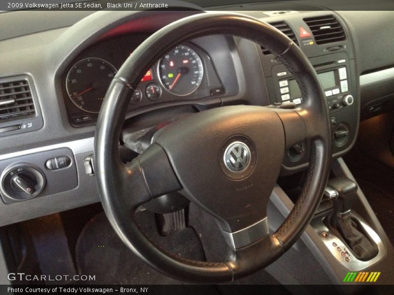 Black Uni / Anthracite 2009 Volkswagen Jetta SE Sedan