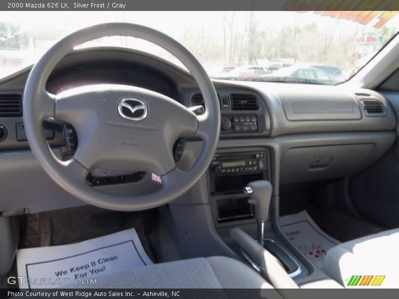 Silver Frost / Gray 2000 Mazda 626 LX