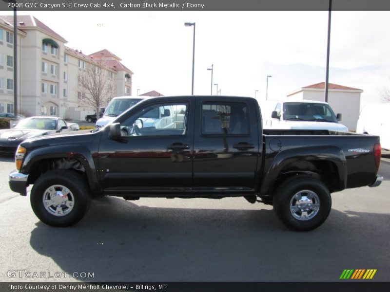 Carbon Black Metallic / Ebony 2008 GMC Canyon SLE Crew Cab 4x4