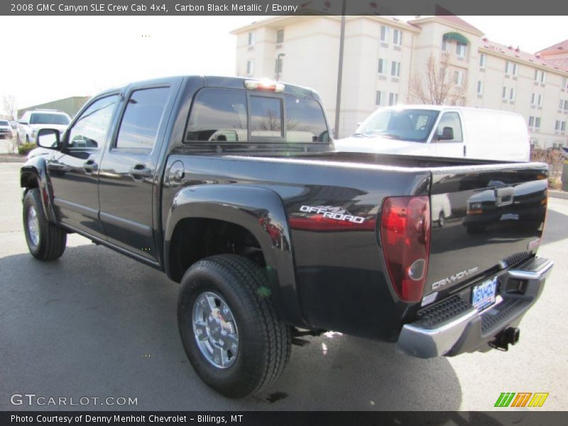 Carbon Black Metallic / Ebony 2008 GMC Canyon SLE Crew Cab 4x4