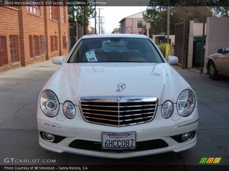 Arctic White / Cashmere 2009 Mercedes-Benz E 350 Sedan