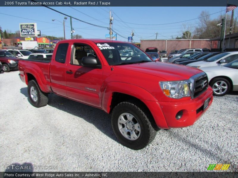 Radiant Red / Taupe 2006 Toyota Tacoma Access Cab 4x4