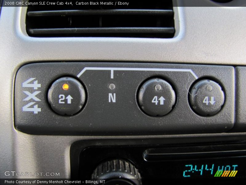 Controls of 2008 Canyon SLE Crew Cab 4x4