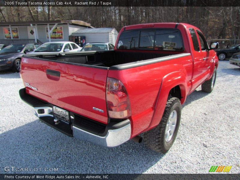 Radiant Red / Taupe 2006 Toyota Tacoma Access Cab 4x4