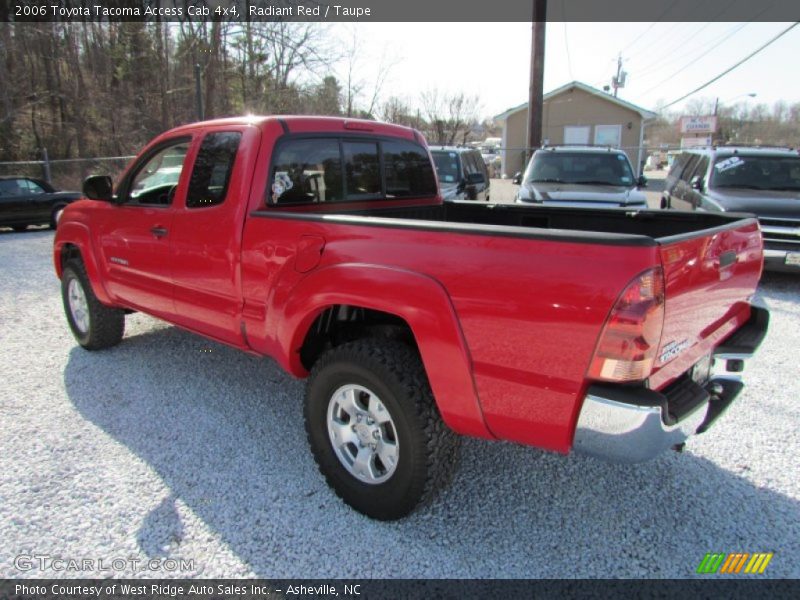 Radiant Red / Taupe 2006 Toyota Tacoma Access Cab 4x4