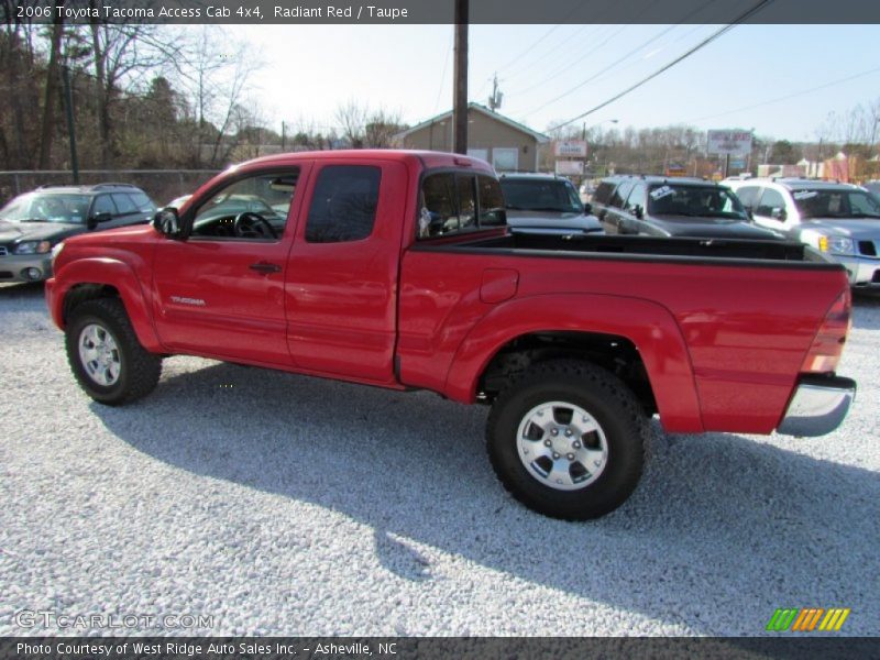 Radiant Red / Taupe 2006 Toyota Tacoma Access Cab 4x4