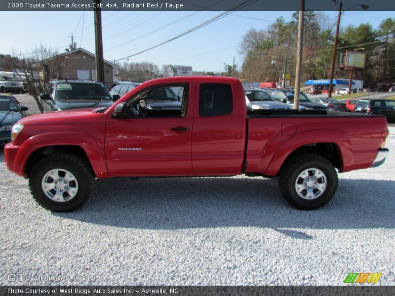Radiant Red / Taupe 2006 Toyota Tacoma Access Cab 4x4