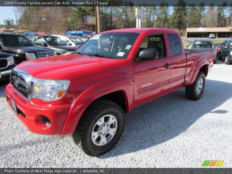 Radiant Red / Taupe 2006 Toyota Tacoma Access Cab 4x4