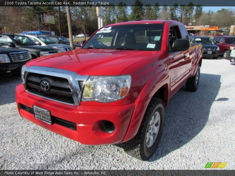Radiant Red / Taupe 2006 Toyota Tacoma Access Cab 4x4