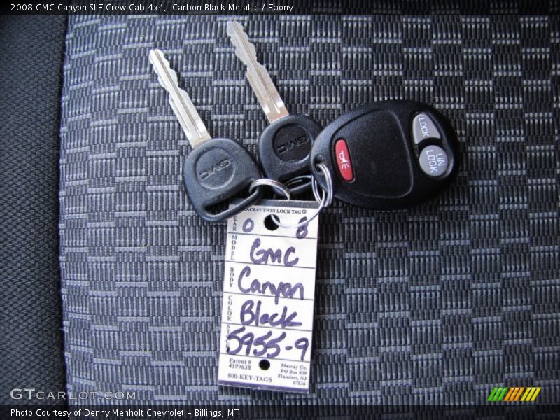 Keys of 2008 Canyon SLE Crew Cab 4x4