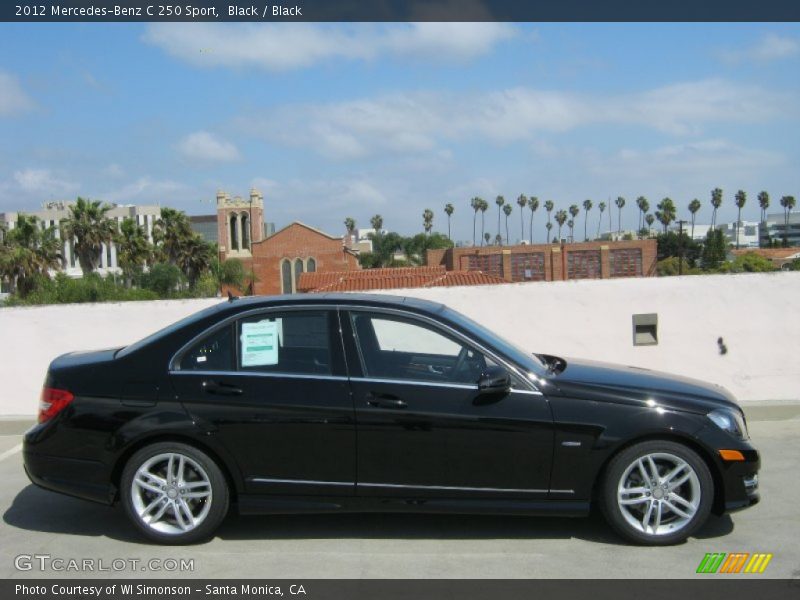 Black / Black 2012 Mercedes-Benz C 250 Sport