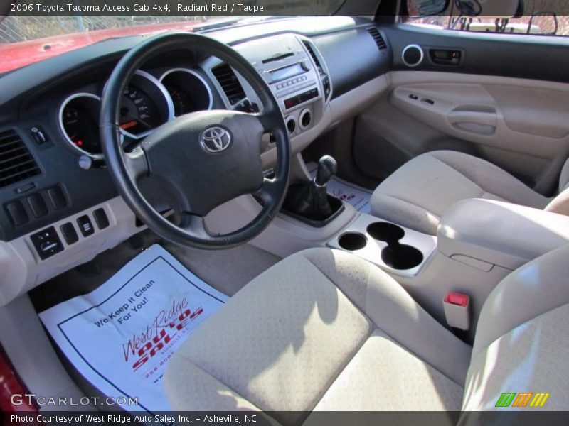 Radiant Red / Taupe 2006 Toyota Tacoma Access Cab 4x4