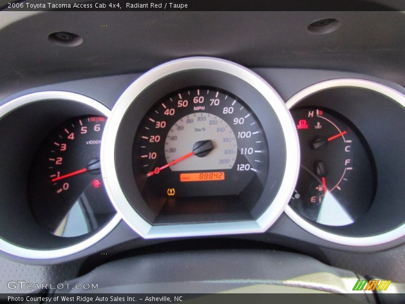 Radiant Red / Taupe 2006 Toyota Tacoma Access Cab 4x4