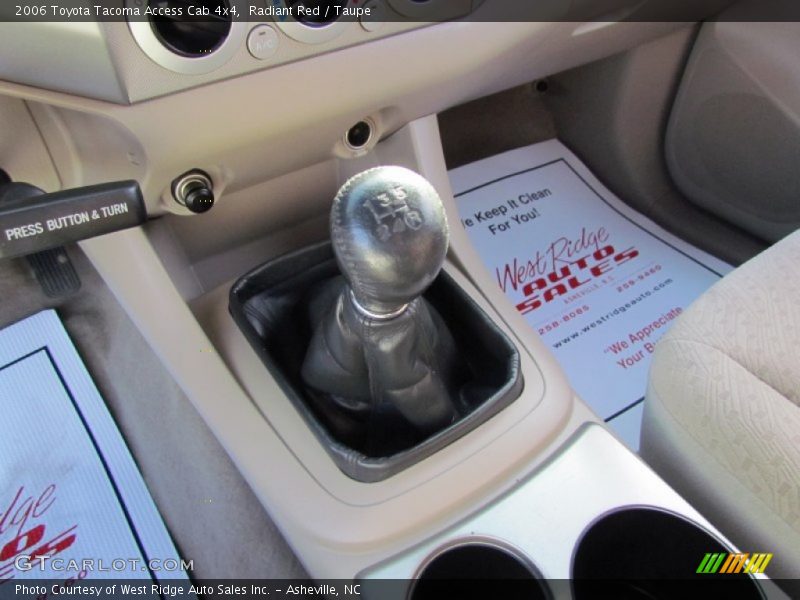 Radiant Red / Taupe 2006 Toyota Tacoma Access Cab 4x4