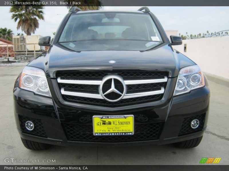 Black / Black 2012 Mercedes-Benz GLK 350