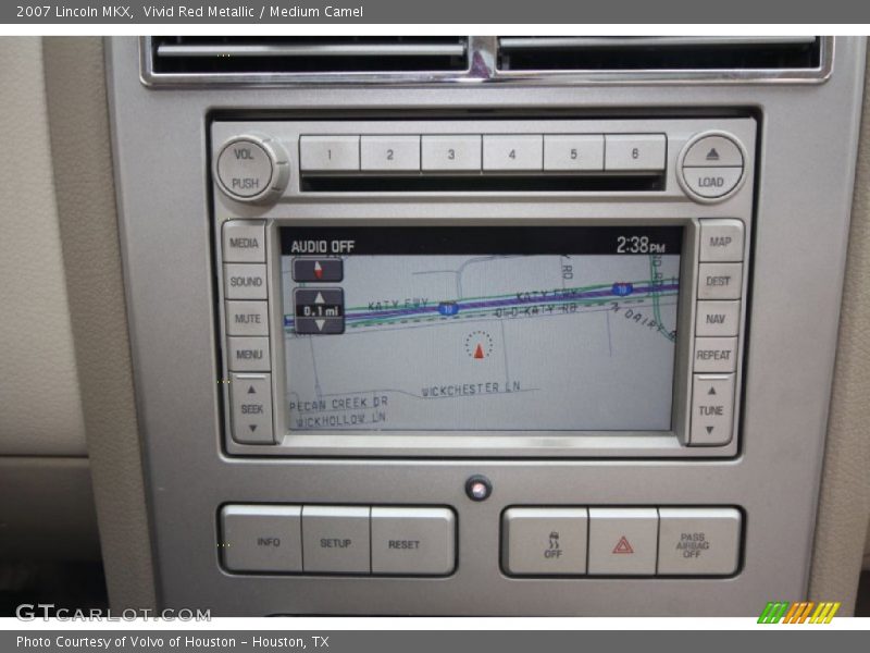 Navigation of 2007 MKX 