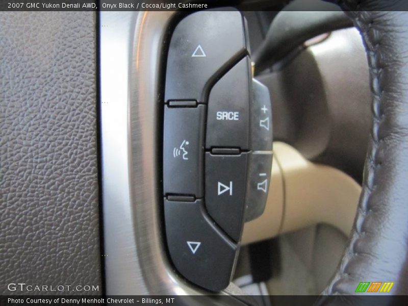 Onyx Black / Cocoa/Light Cashmere 2007 GMC Yukon Denali AWD
