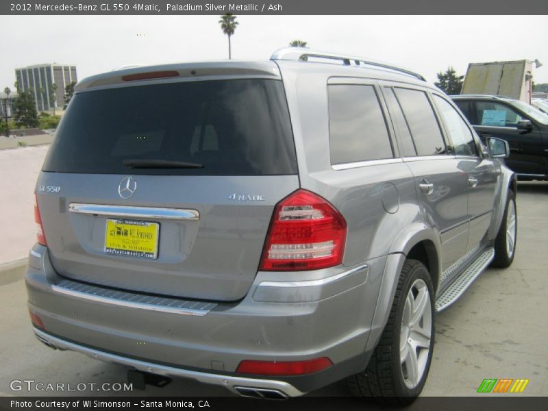 Paladium Silver Metallic / Ash 2012 Mercedes-Benz GL 550 4Matic