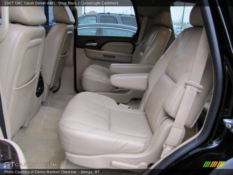 Onyx Black / Cocoa/Light Cashmere 2007 GMC Yukon Denali AWD