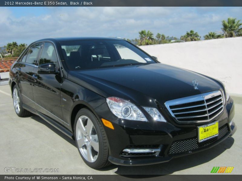 Black / Black 2012 Mercedes-Benz E 350 Sedan