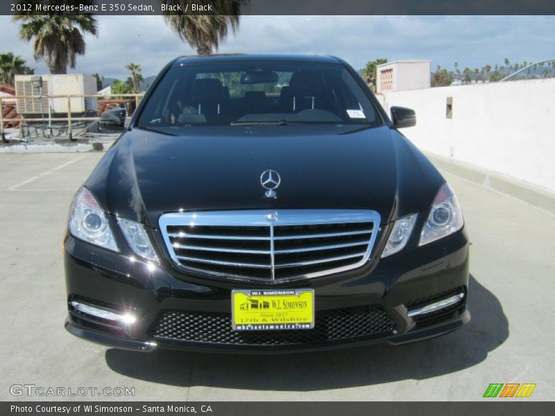Black / Black 2012 Mercedes-Benz E 350 Sedan