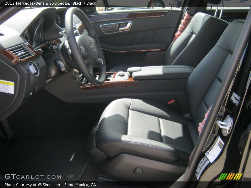 Black / Black 2012 Mercedes-Benz E 350 Sedan