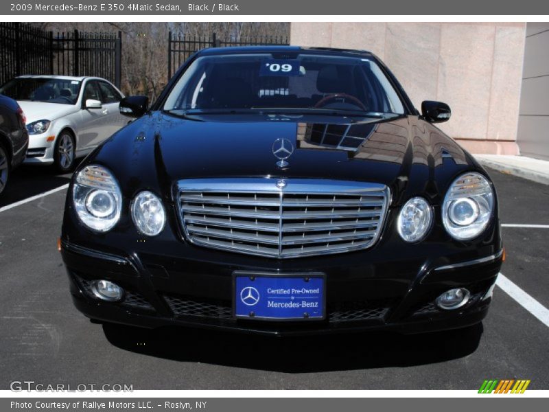 Black / Black 2009 Mercedes-Benz E 350 4Matic Sedan