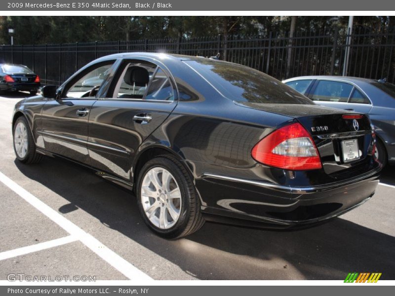 Black / Black 2009 Mercedes-Benz E 350 4Matic Sedan