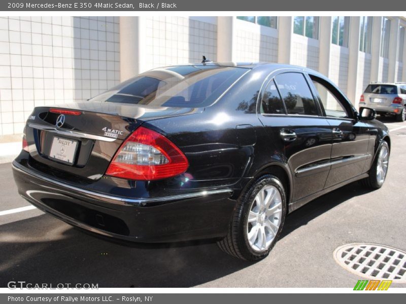 Black / Black 2009 Mercedes-Benz E 350 4Matic Sedan