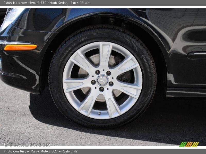 Black / Black 2009 Mercedes-Benz E 350 4Matic Sedan